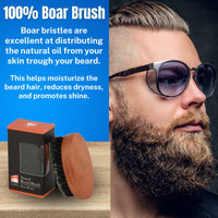G.B.S Travel Sized 100% Boar Bristle Beard Brush