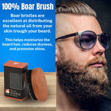 G.B.S Travel Sized 100% Boar Bristle Beard Brush