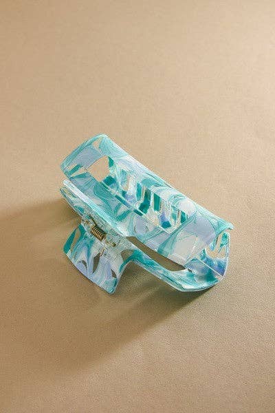 ALL ABOUT TORTOISE MARBLE HAIR CLAW CLIPS | 40H520: PEACH