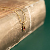 18K Gold PVD Teardrop Birthstone Charm: June