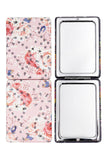 Flower Garden Glitter Makeup Mirror - 12 Pcs: ASSORTED / ONE SIZE