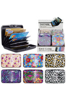 Itty Bitty Floral Paisley Leopard Glossy Card Case