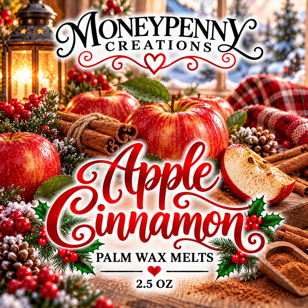 Apple Cinnamon Melts Moneypenny Creations, 2.5 oz