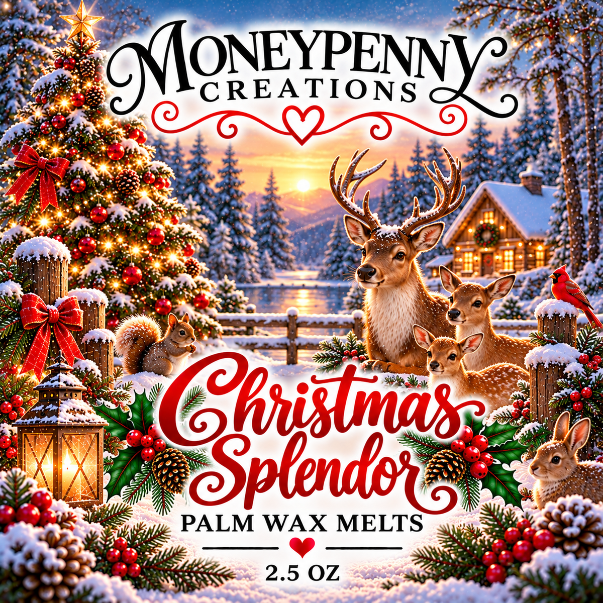 Christmas Splendor Melts Moneypenny Creations Melts, 2.5 oz