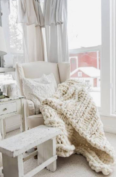 Chunky Knit Blanket Throw Making Class - Saturday Oct 11