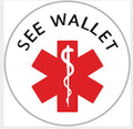 See Wallet Medical Alert Ginger Snap Compatible Snap Charm 18mm