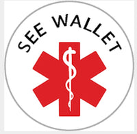 See Wallet Medical Alert Ginger Snap Compatible Snap Charm 18mm