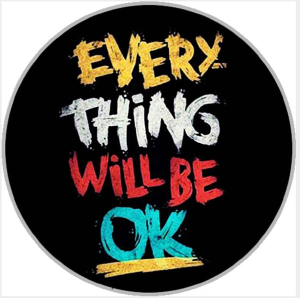 Everything Will Be OK Ginger Snap Compatible Snap Charm 18mm
