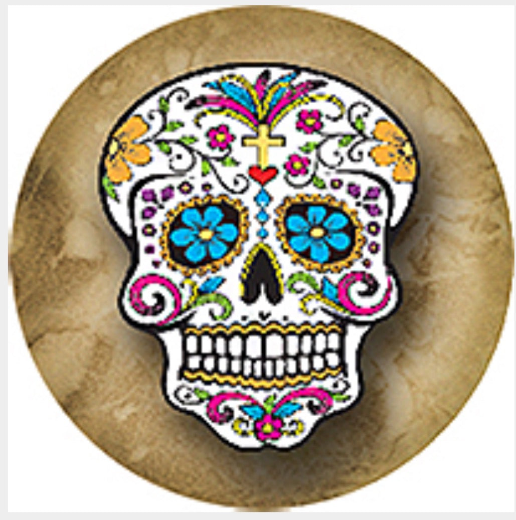 Skull Ginger Snap Compatible Snap Charm 18mm