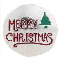 Merry Christmas Ginger Snap Compatible Snap Charm 18mm