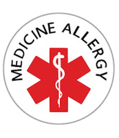 Medicine Allergy Medical Alert Ginger Snap Compatible Snap Charm 18mm