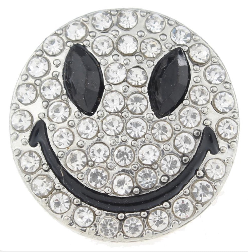 Smiley face Smile Ginger Snap Compatible Snap Charm 18mm