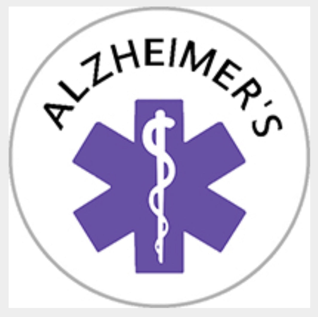 Alzheimers Medical Ginger Snap Compatible Snap Charm 18mm