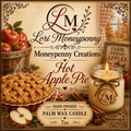 Hot Apple Pie Candle Moneypenny Creations Palm Wax Candle, 7oz