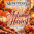 Autumn Harvest Candle` Moneypenny Creations Palm Wax Candle, 7oz