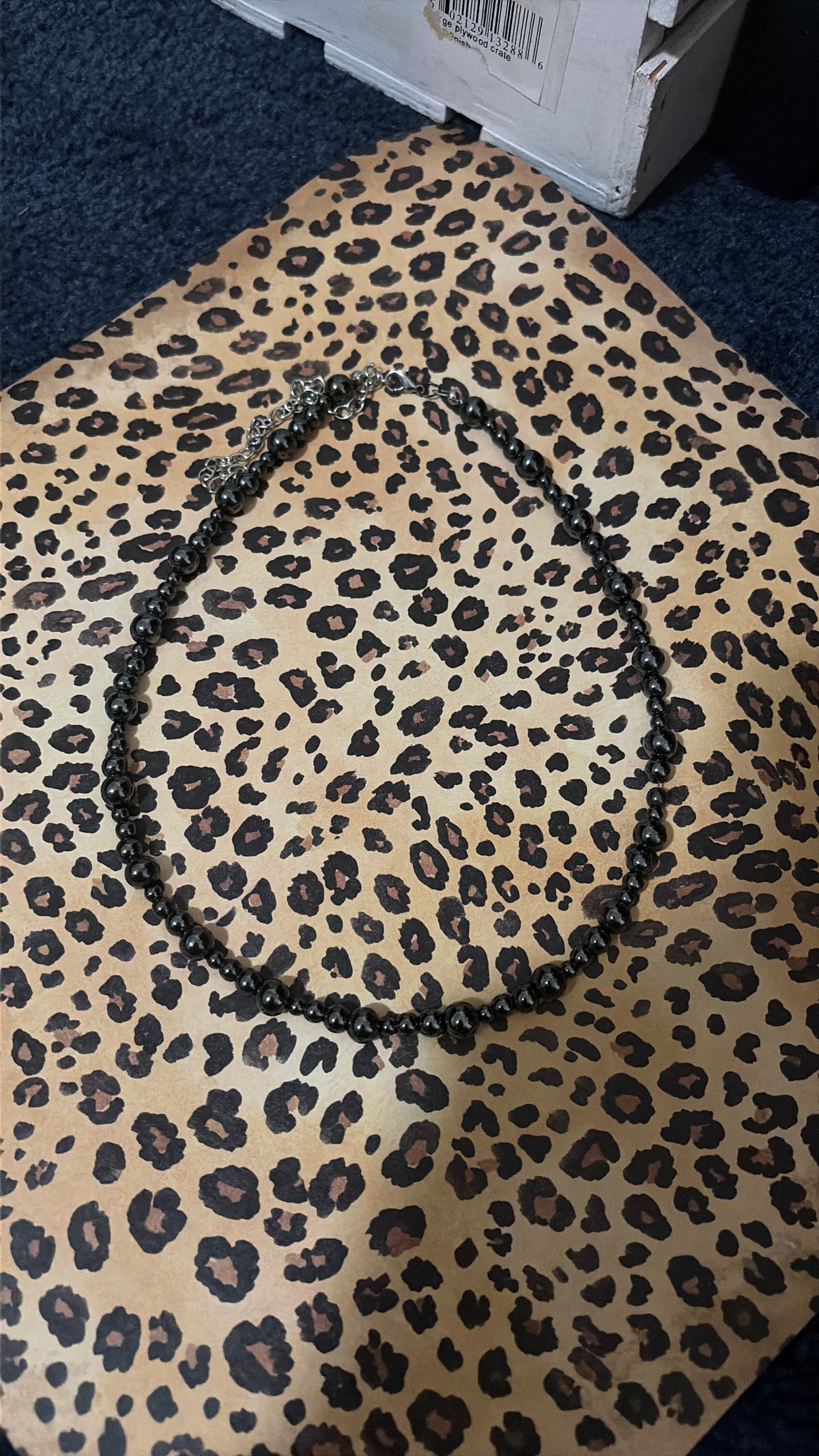 silver  vtjewlery  beaded, 17in