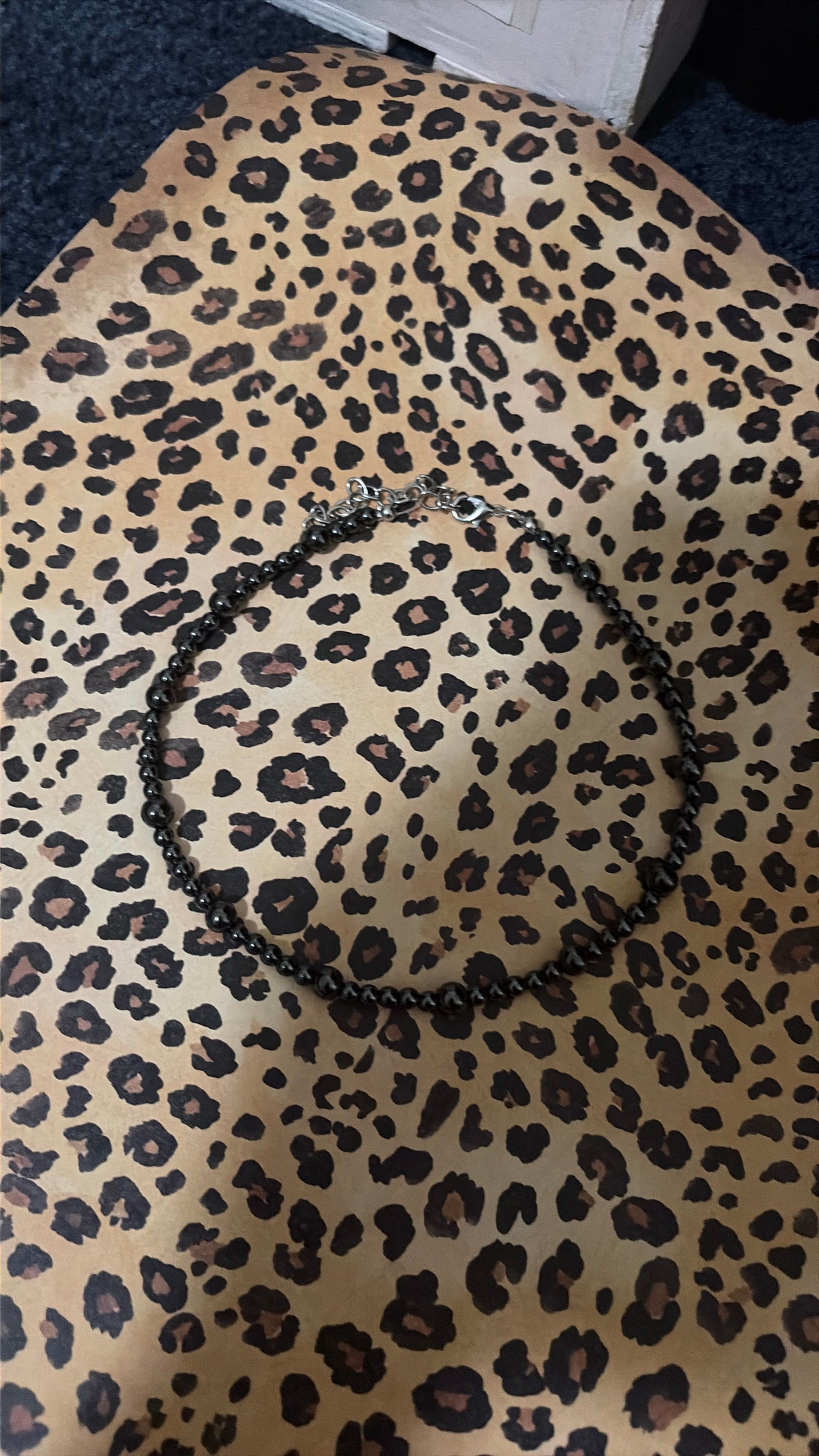 silver  vtjewlery  beaded, 12in