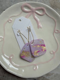 Purple and Pink Gold Foil  Handmade , Large