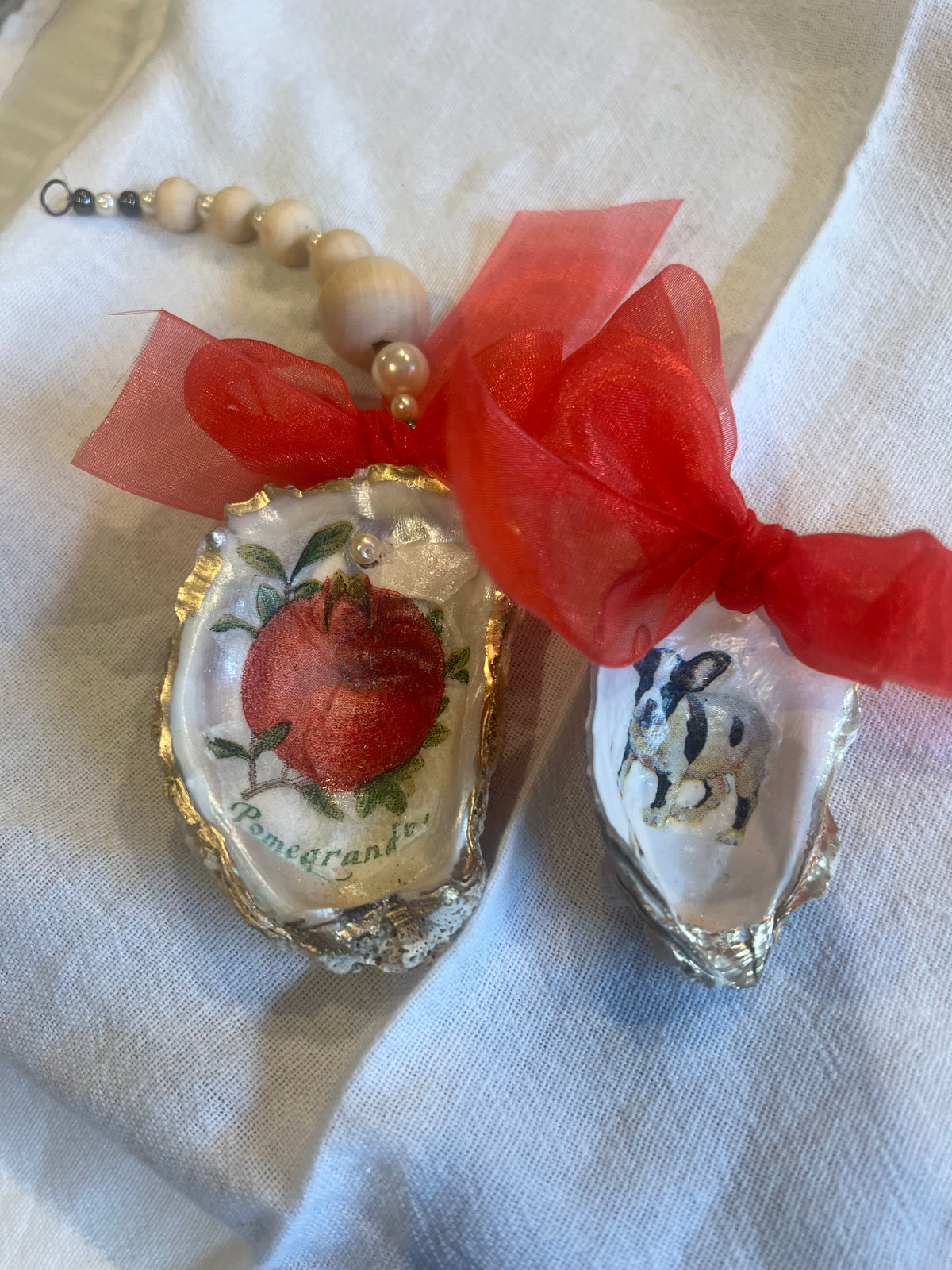 Oyster Shell Christmas Ornament Painting Class