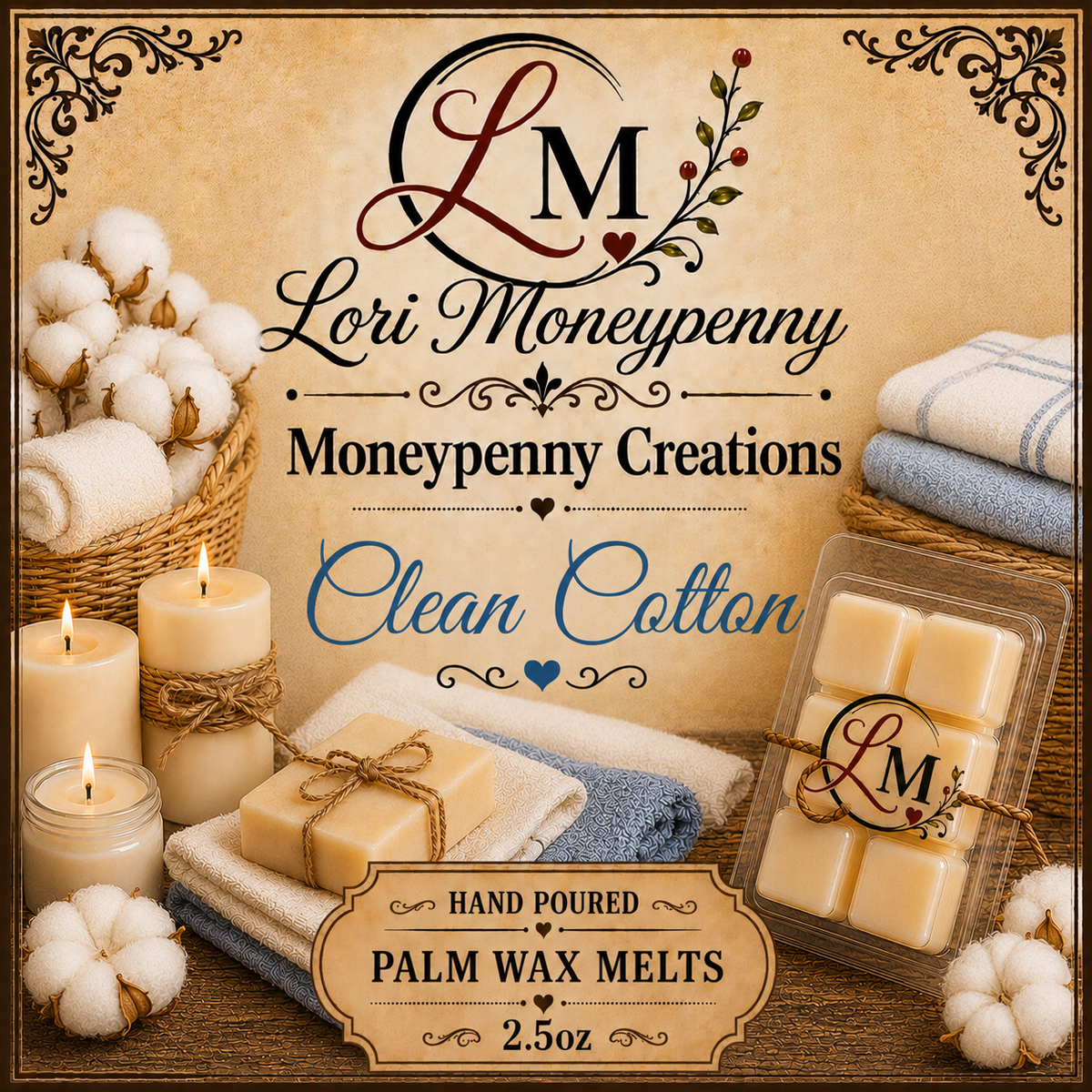 Clean Cotton Melts Moneypenny Creations Melts