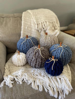 Chunky Knit Blanket Pumpkin Making Class - Saturday Sept 20
