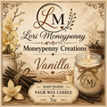 Vanilla Candle Moneypenny Creations Palm Wax Candle, 7oz