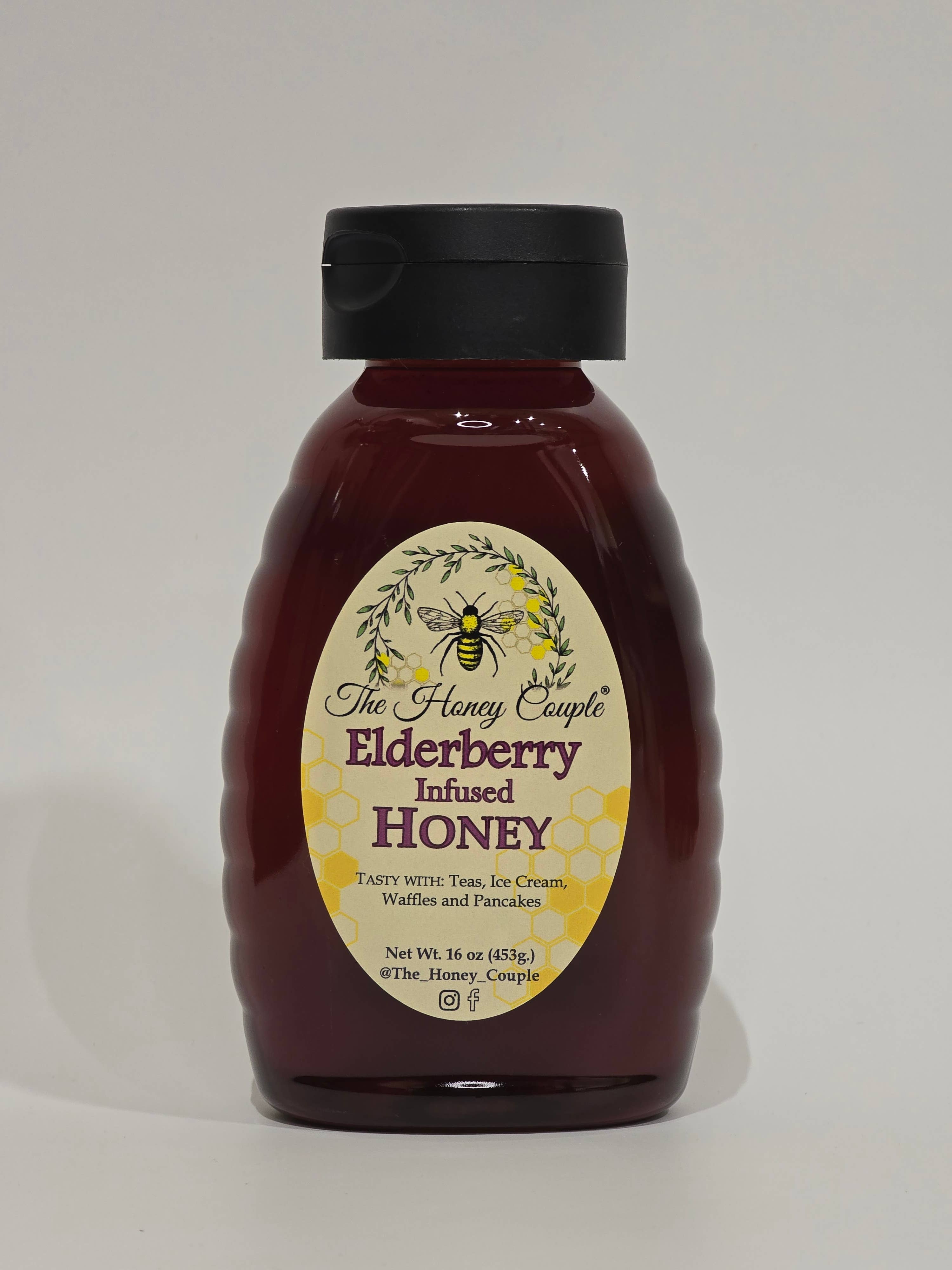 Elderberry Infused Honey: 2oz