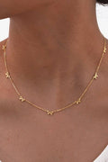 18K STAINLESS STEEL TARNISH FREE BOW NECKLACE | 40NK9512: GOLD