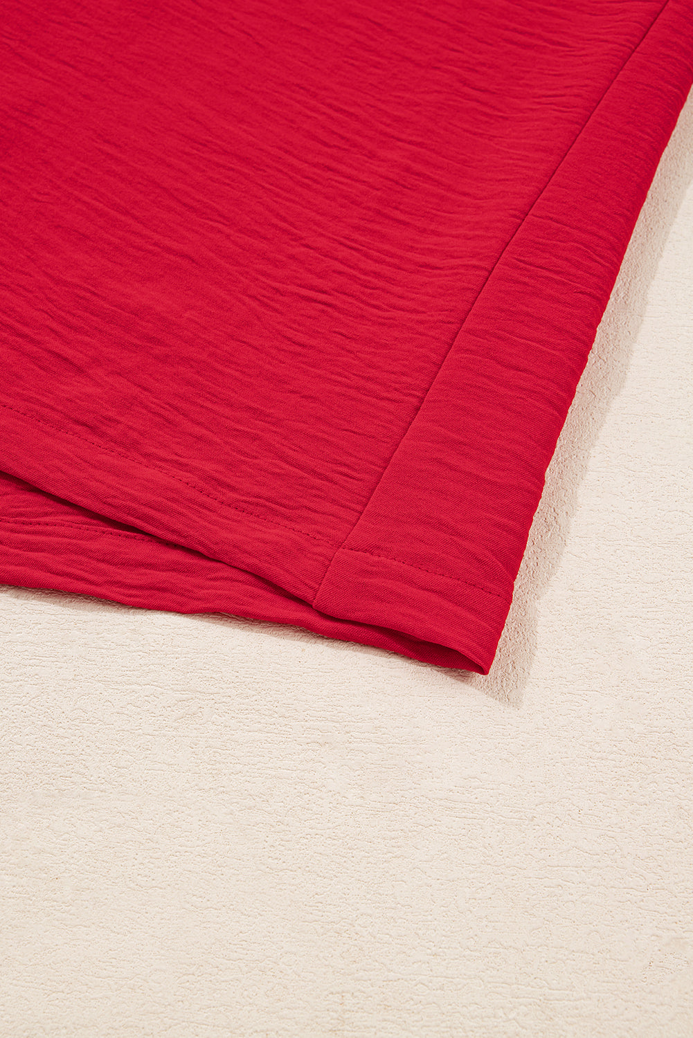 Fiery Red Plus Size Oversized Tunic Blouse