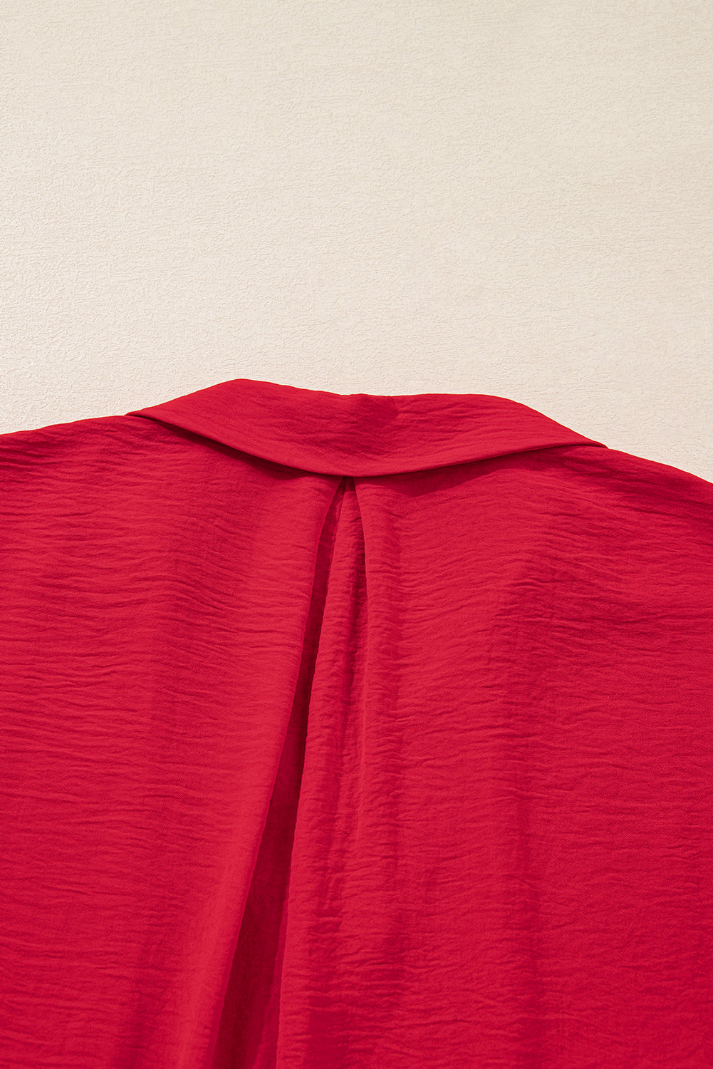 Fiery Red Plus Size Oversized Tunic Blouse
