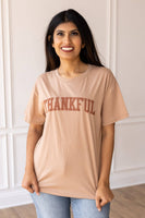 Thankful on Taupe Top: Taupe