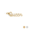 18K Gold PVD Stainless Steel Queen Charm: Gold