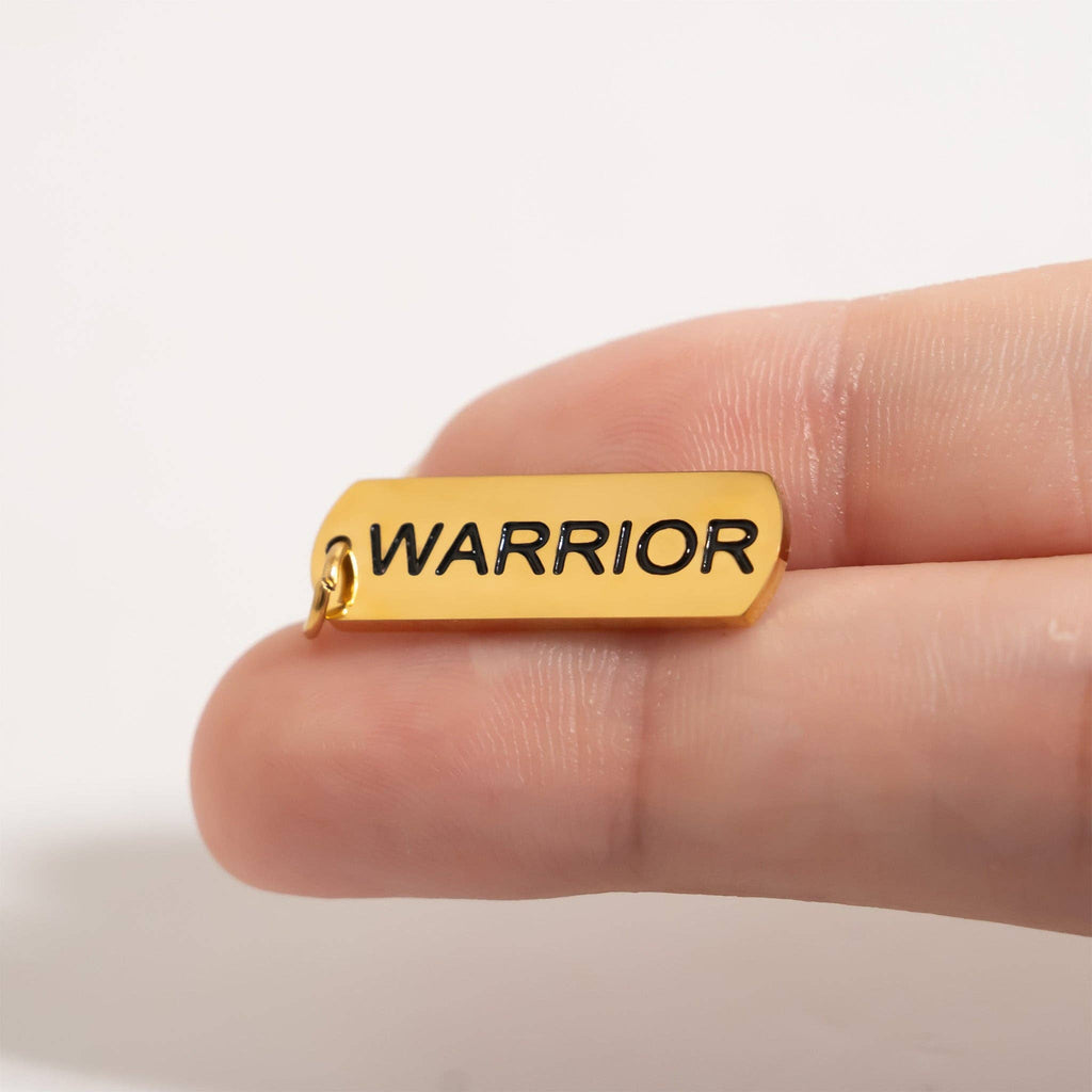 18K Gold PVD Stainless Steel "Warrior" Charm: Gold