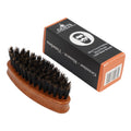 Gents Wood Mini Travel Beard Brush - 100% Boar Bristles
