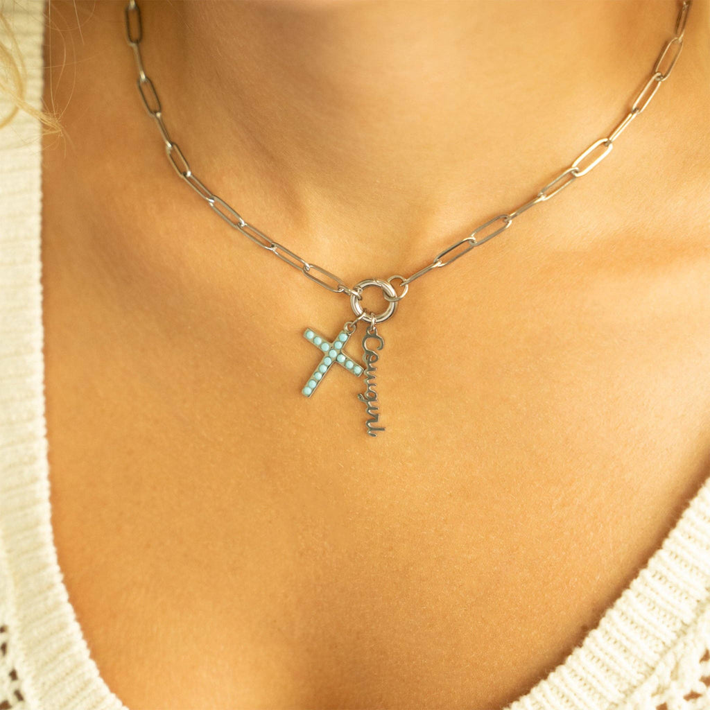 18K Gold Stainless Steel Cowgirl Charm: Gold