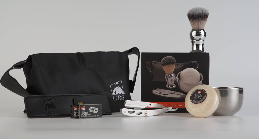 G.B.S Men's Professional Barber Wet Shaving Set- Interchange