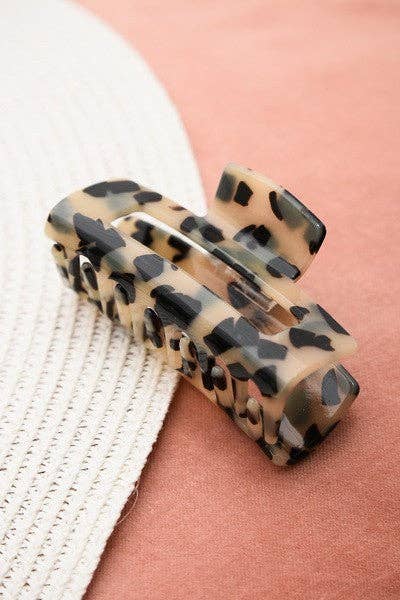 ALL ABOUT TORTOISE MARBLE HAIR CLAW CLIPS | 40H520: PEACH