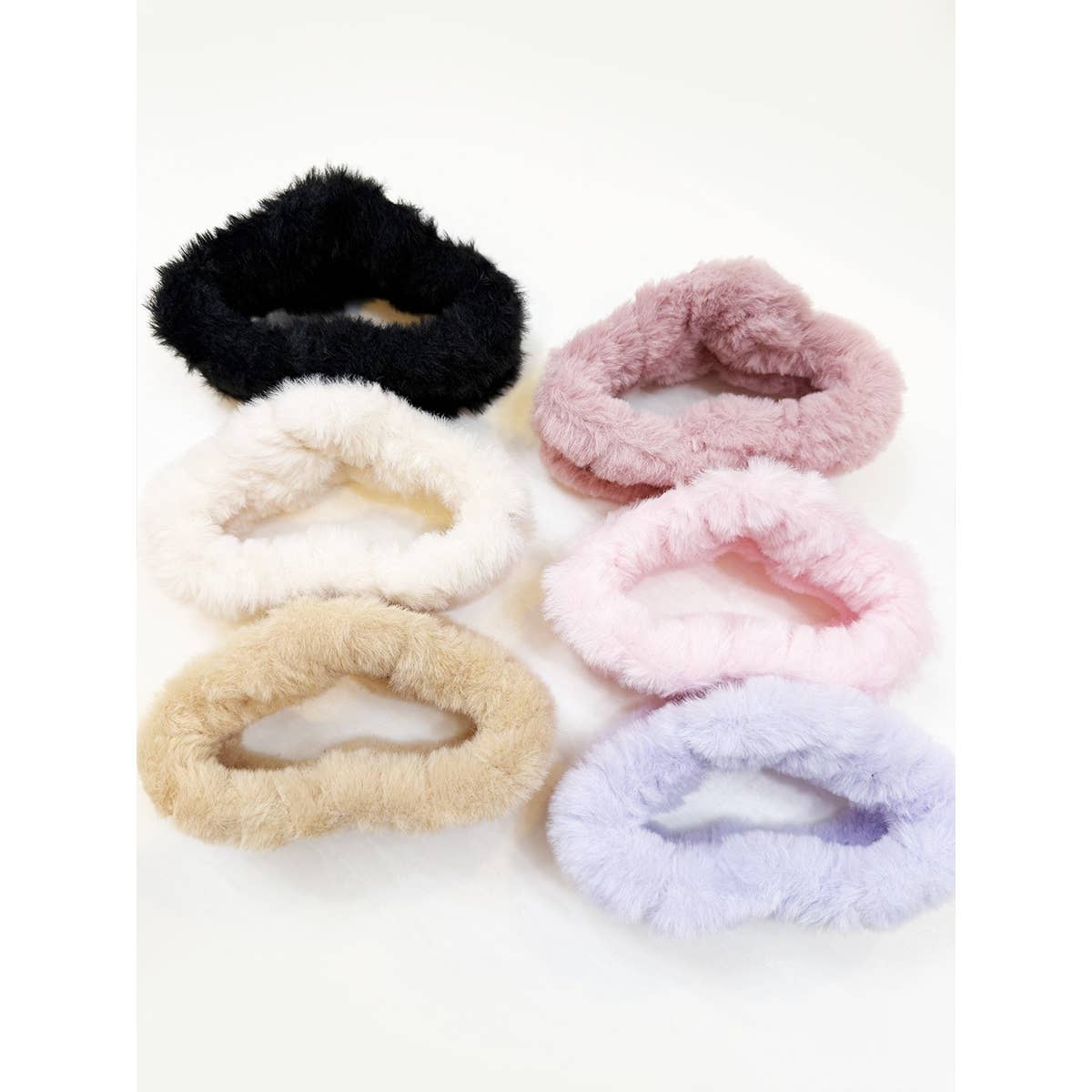Jumbo Cozy Faux Fur Plush Hair Jaw Clip: MIX COLOR / ONE(12)