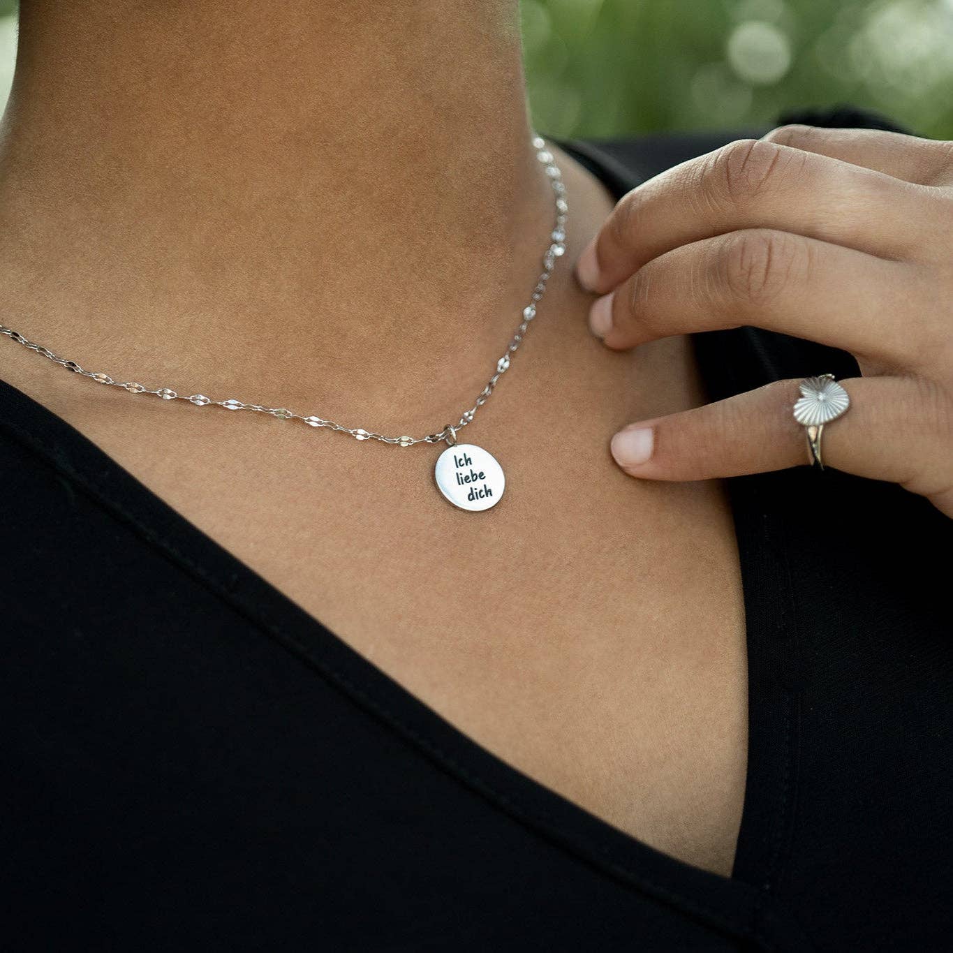 18K Gold PVD Stainless Steel I Love You Language Charm / PDL0260: Gold / English