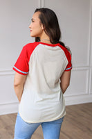 Mama Patriotic Rainbow Tee: Mix Pattern / Medium
