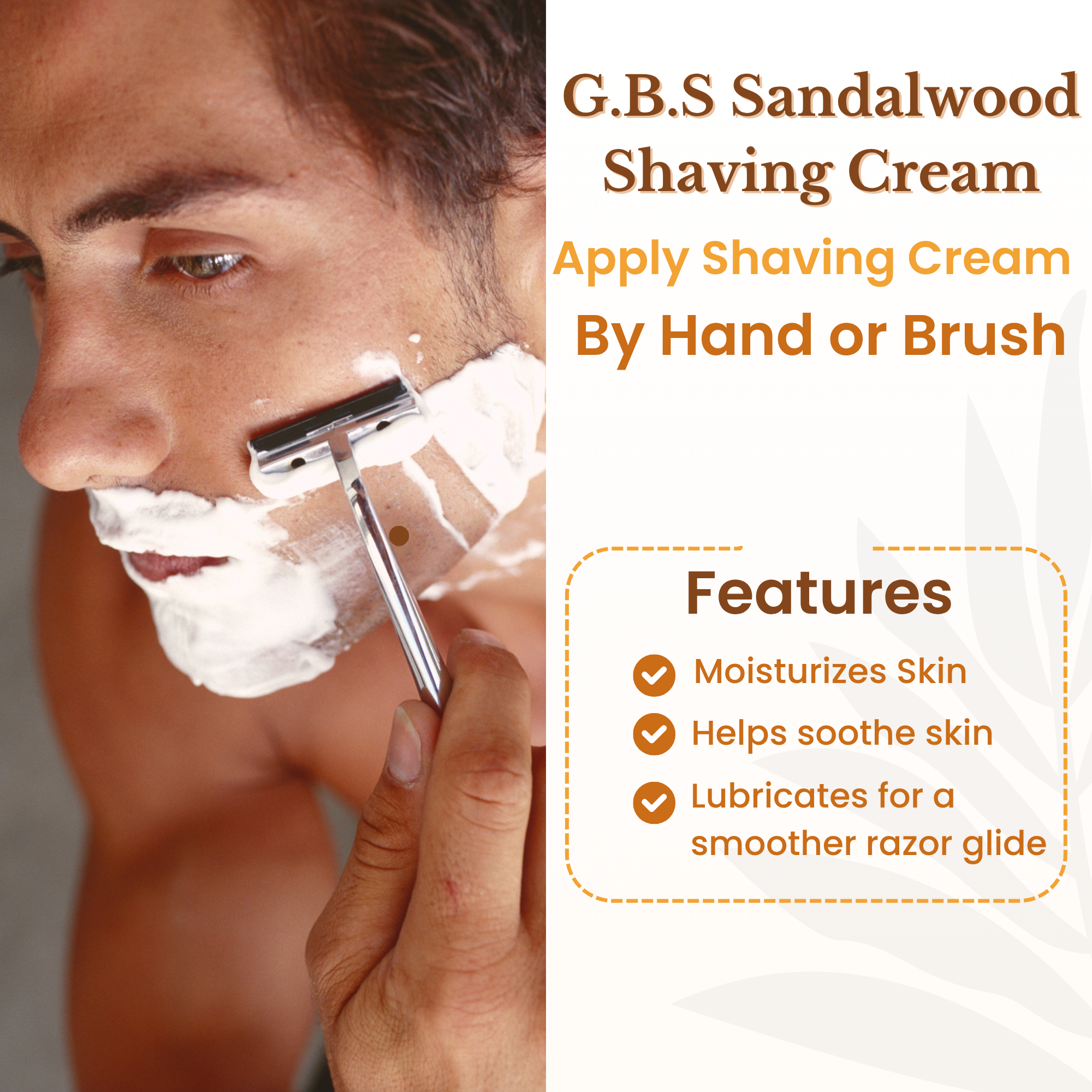 GBS Sandalwood Shave Cream 4 oz