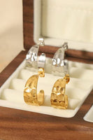18K STAINLESS STEEL WATERPROOF TARNISH FREE HOOPS | 40E333: GOLD