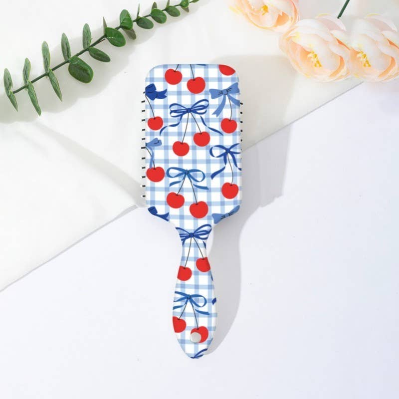 LARGE DETANGLE PADDLE HAIR BRUSH COMB | 40HC100: LEMON