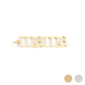 18K Gold PVD Stainless Steel Mama Charm: Gold