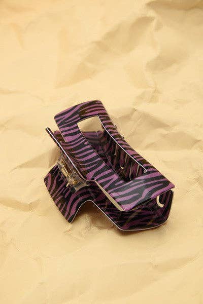ANIMAL PRINT HAIR CLAW CLIPS | 40H516: BEIGE