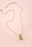 18K STAINLESS STEEL TARNISH FREE MOON NECKLACE | 40NK9446: Gold
