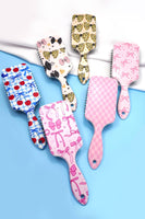 LARGE DETANGLE PADDLE HAIR BRUSH COMB | 40HC100: BOW D