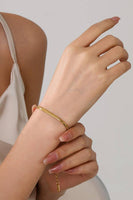 STAINLESS STEEL WATERPROOF TARNISH FREE BRACELET | 40B112: PAPERCLIP