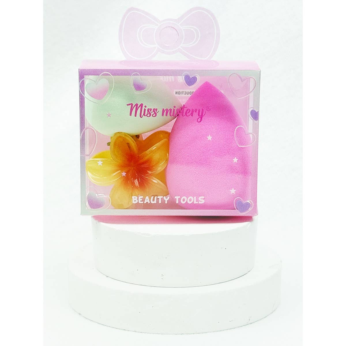 Blending Sponge Set with Cute Flower Hair Claw Clip: MIX COLOR / ONE(12)