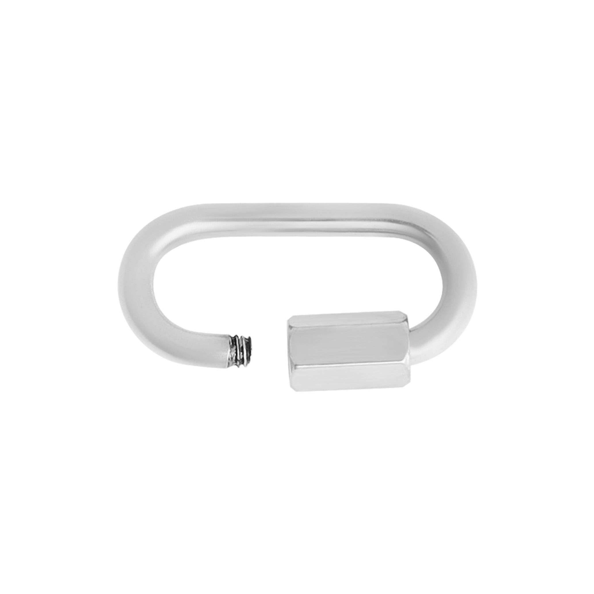 18K Gold PVD Classic Carabiner Charm Holder Clasp: Gold
